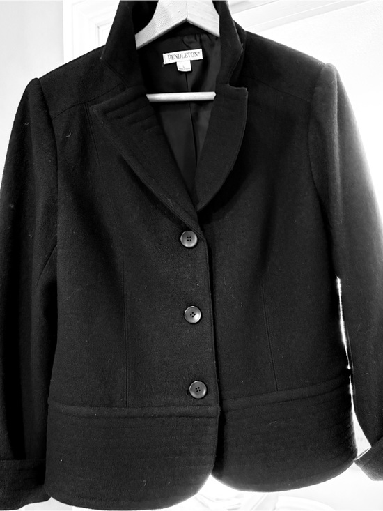 Pendleton Jackets & Blazers - Pendleton Black Wool Button-Up Blazer Jacket